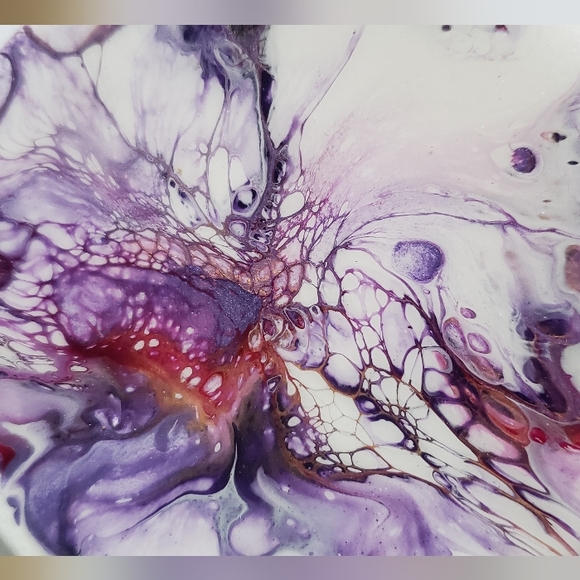 4"Original Acrylic Pour Coasters set of 4 - Picture 2 of 5